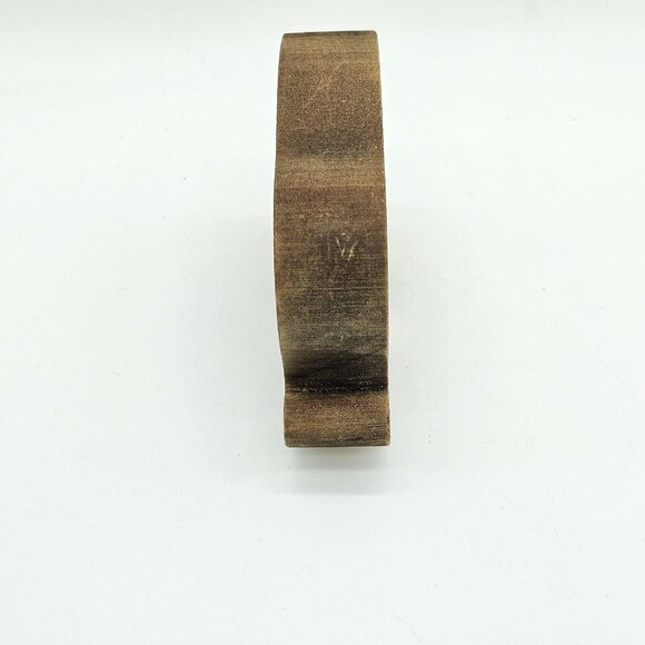 Vintage Hand Carved Wood Block Elephant Figurine Toy Signed Dated 80s Handmade - Picture 6 of 10